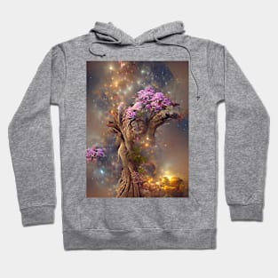 Pink Tree in the Galaxy Hoodie